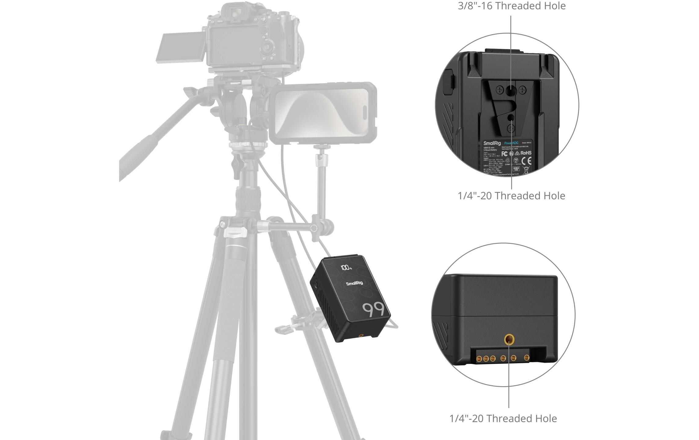 Videokamera-Akku VB99 SE Mini<br>V-Mount Akku