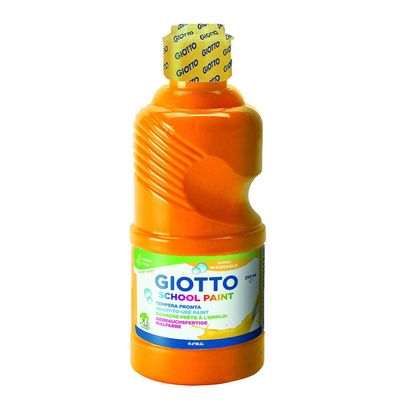 Giotto School - Gouache ultra lavable - orange - bouteille de 250 ml
