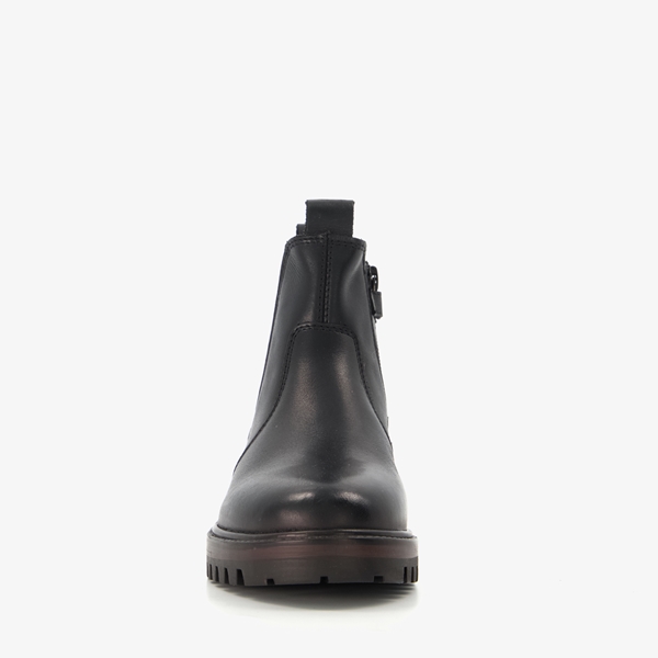 Groot leren jongens Chelsea boots zwart