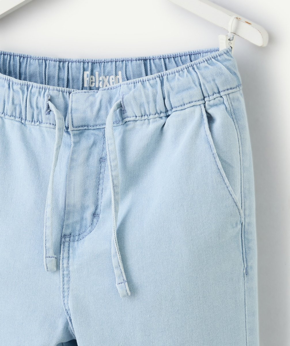 pantalon relaxed garçon en denim low impact clair