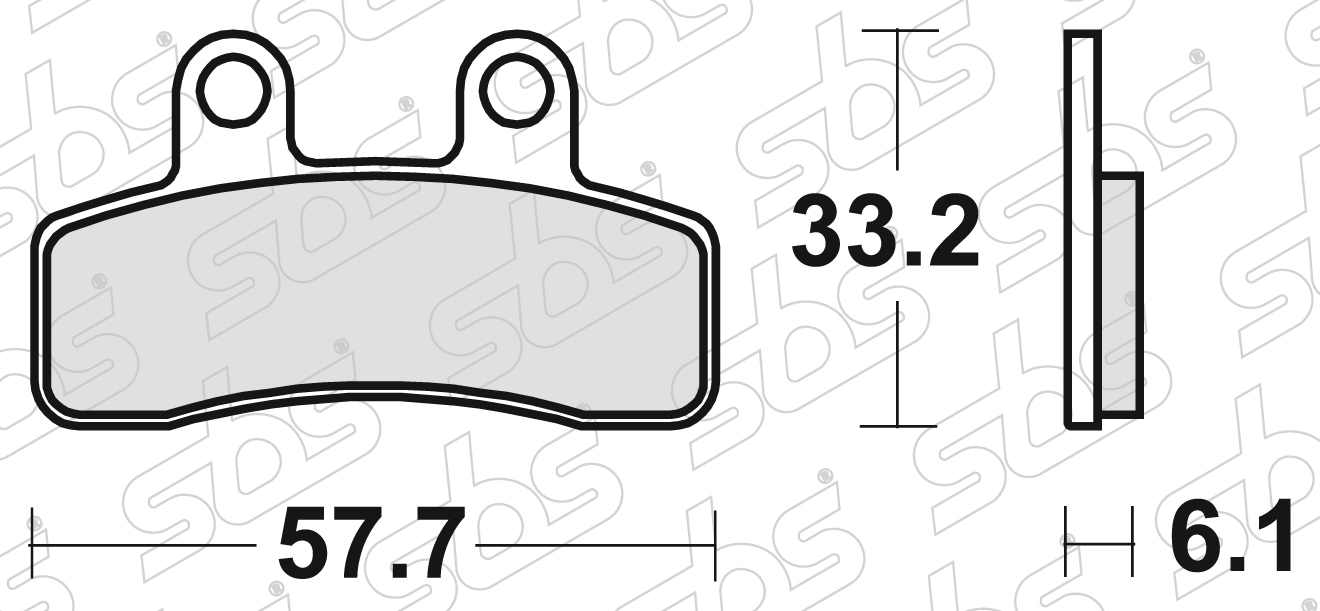 SBS - Plaquettes de frein 211 HF