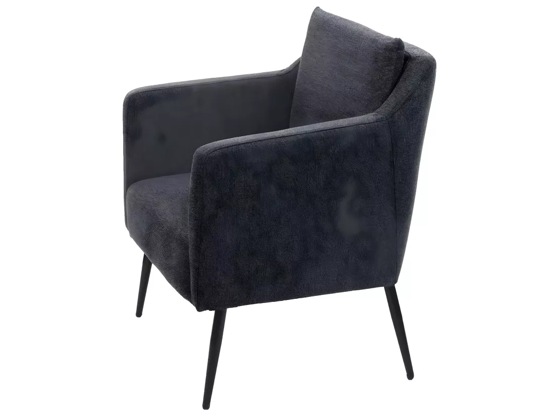 Fauteuil de relaxation MCW-H93a, Tissu/Textile gris foncé