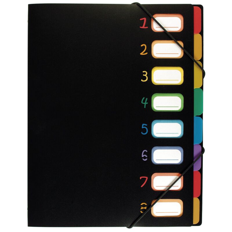 Viquel Organisationsmappe Rainbow Class, A4, schwarz/bunt