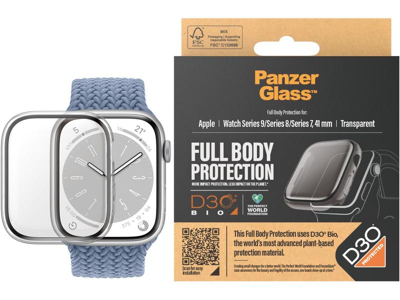 Panzerglass Full Body Apple Watch 2023 Series 9 41 mm Trans Full-Body-Displayschutz D30 für die Apple Watch 2023 Series 9 41 mm