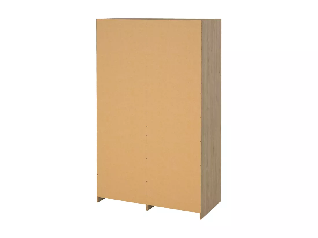 Grande armoire polyvalente Drastell, Meubles multifonctionnels, Casier à chaussures, Support à chaussures pour armoire, 121x60 h200 cm, Chêne clair