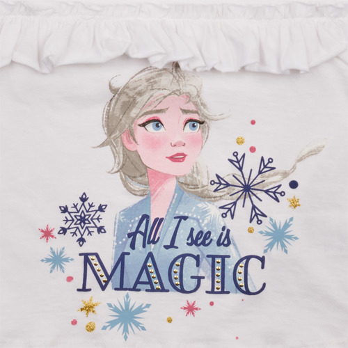 TEAM HEROES  - T-SHIRT LA REINE DES NEIGES - Blanc