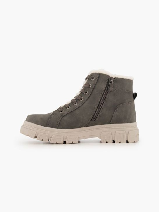 TOM TAILOR Schnür-Stiefelette Grau