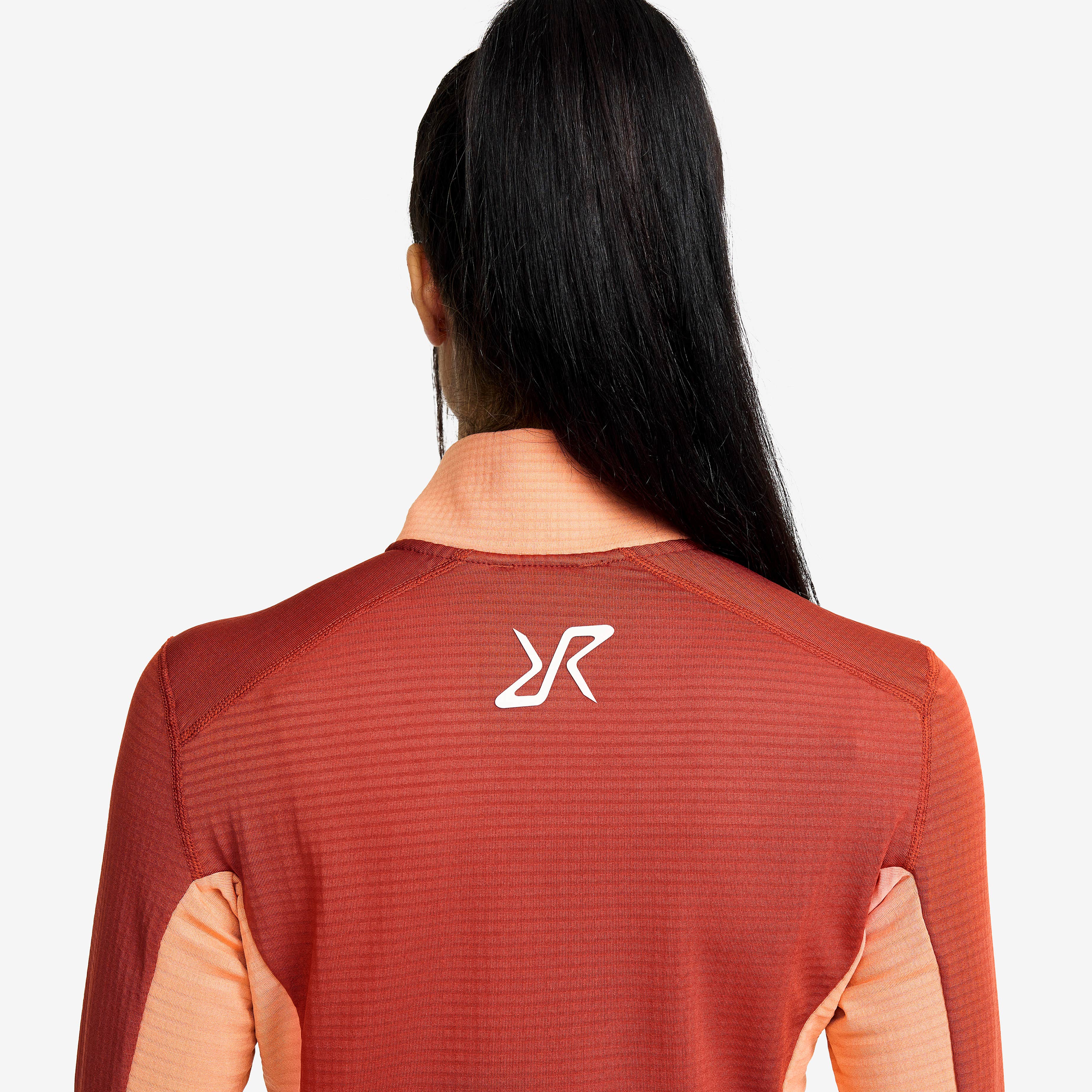 Waffle Half-zip Fleece  Dame Cinnabar