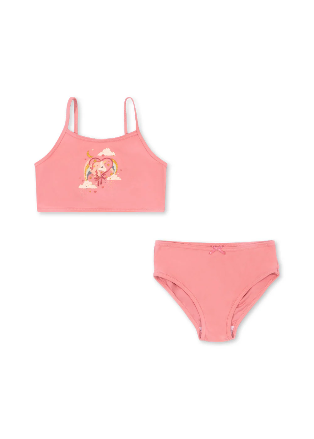Riley bikini - flamingo plume - 12M
