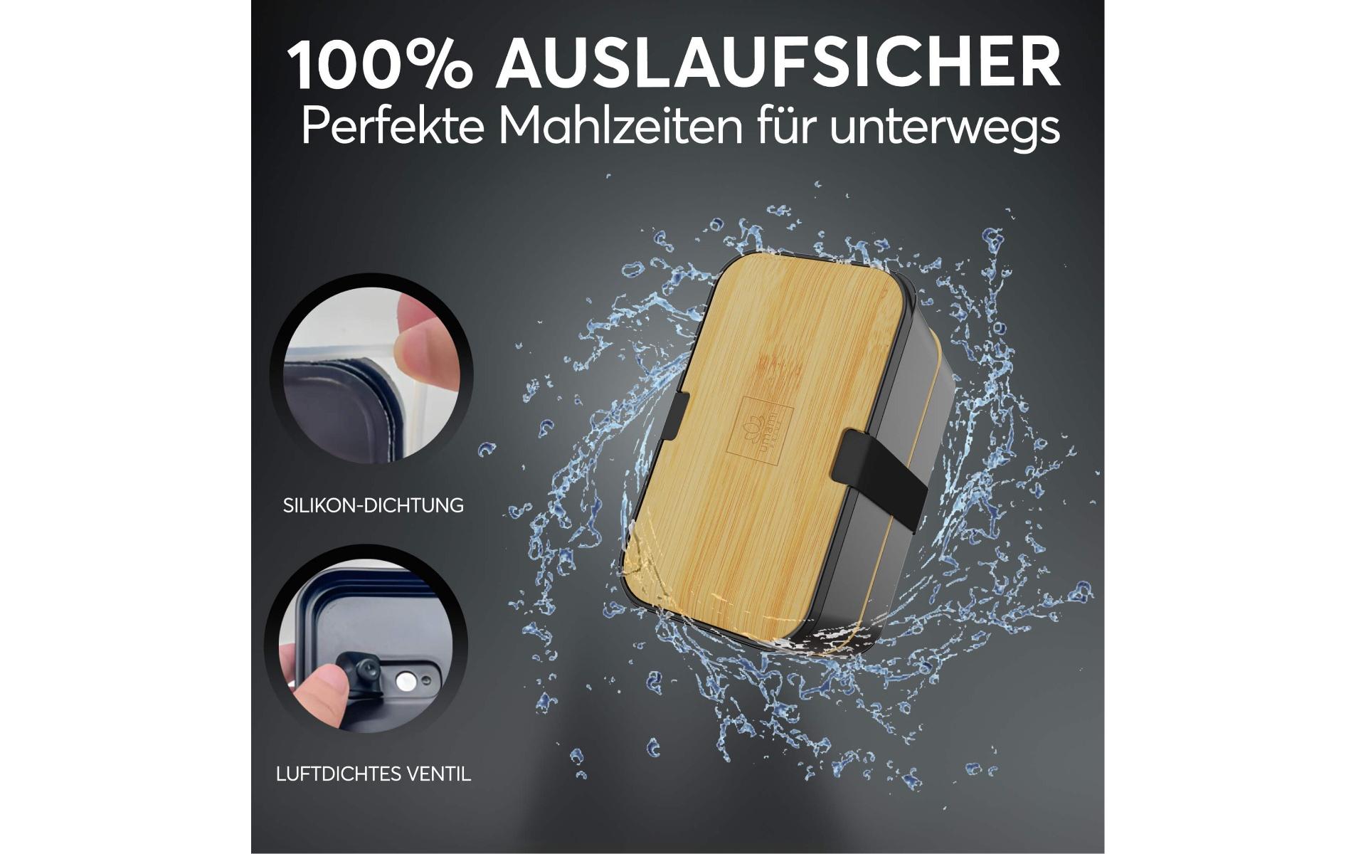 Lunchbox Nestable L Bamboo Black PremiumPraktische und nachhaltige Lunchbox
