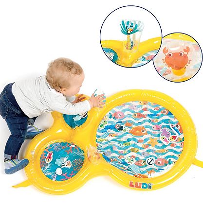 Ludi Spielmatte - Wasser - Spielmatte - 94x63 cm - Gelb