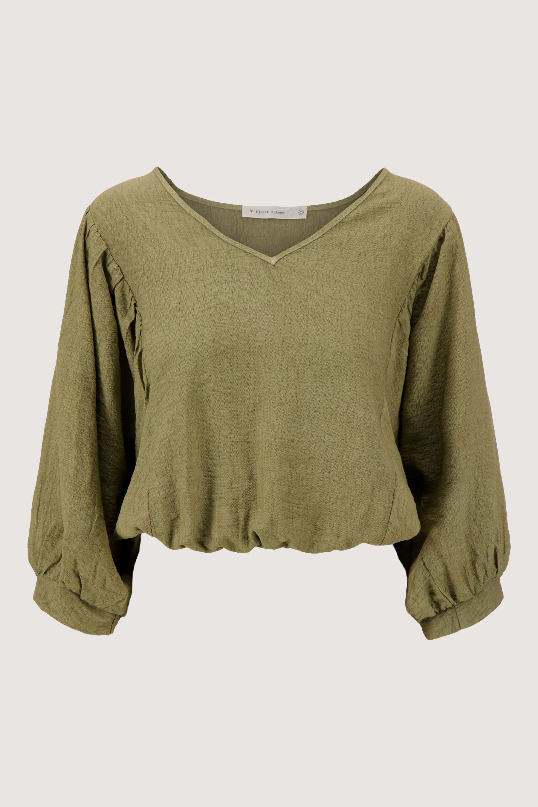 vleermuis blouse linnenlook