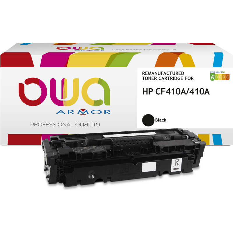 Toner remanufacturé OWA - standard - Noir - pour HP CF410A
