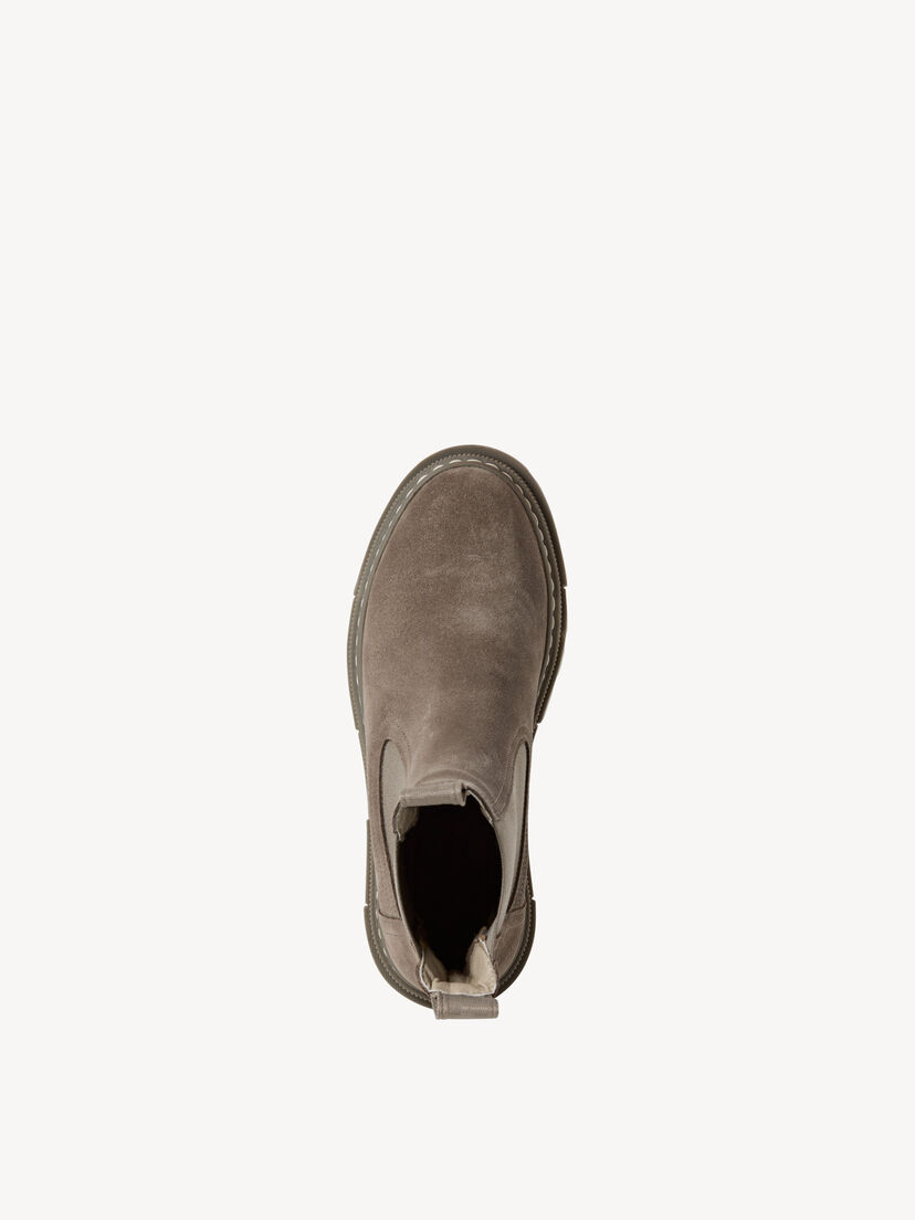 Leren Chelseaboot - grijs