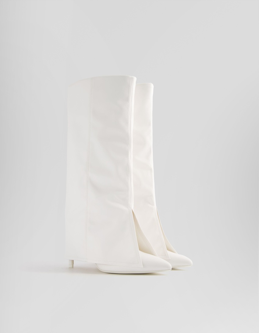 Botas de salto alto dobráveis