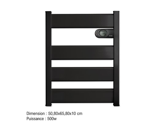 HJM - Radiateur sèche-serviettes inertie céramique 500w anthracite