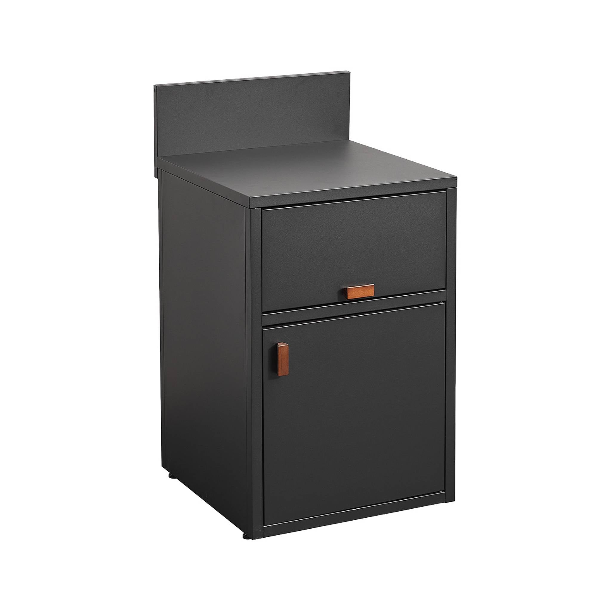 sweeek - Stalen buitenkeukenmodule met deur en klep L60cm
