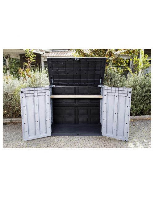Keter Opbergbox Store It Out Ace - Tuinmeubelen - 146x82x125 cm 1200 l Grijs