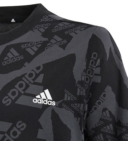 adidas Performance T-shirt - J Camlog T - Sort/Gr?