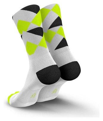 Chaussettes de Running Incylence Peaks Blanc Vert