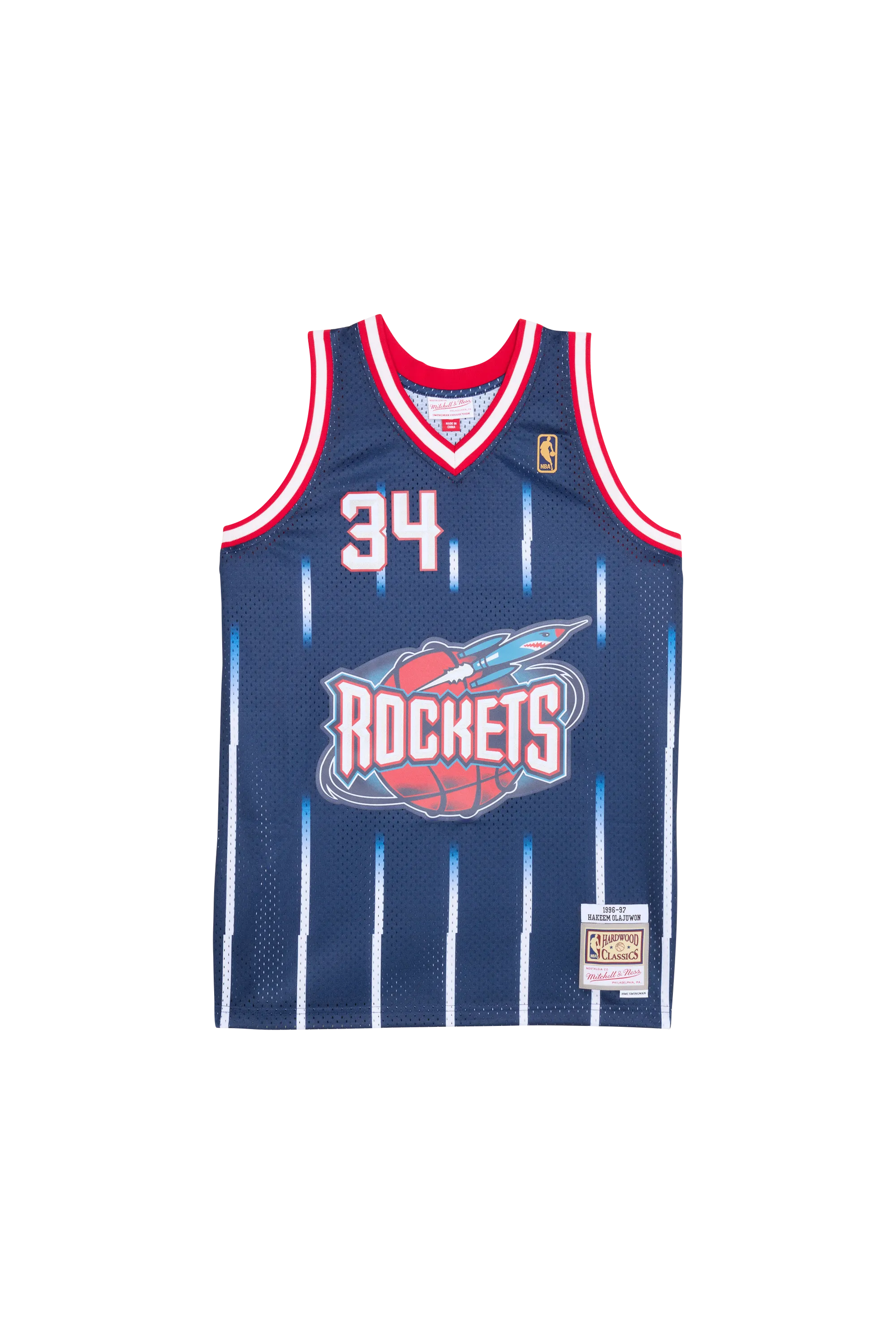 MITCHELL & NESS Maillot  SMJYGS18173-HRONAVY96HOL Bleu