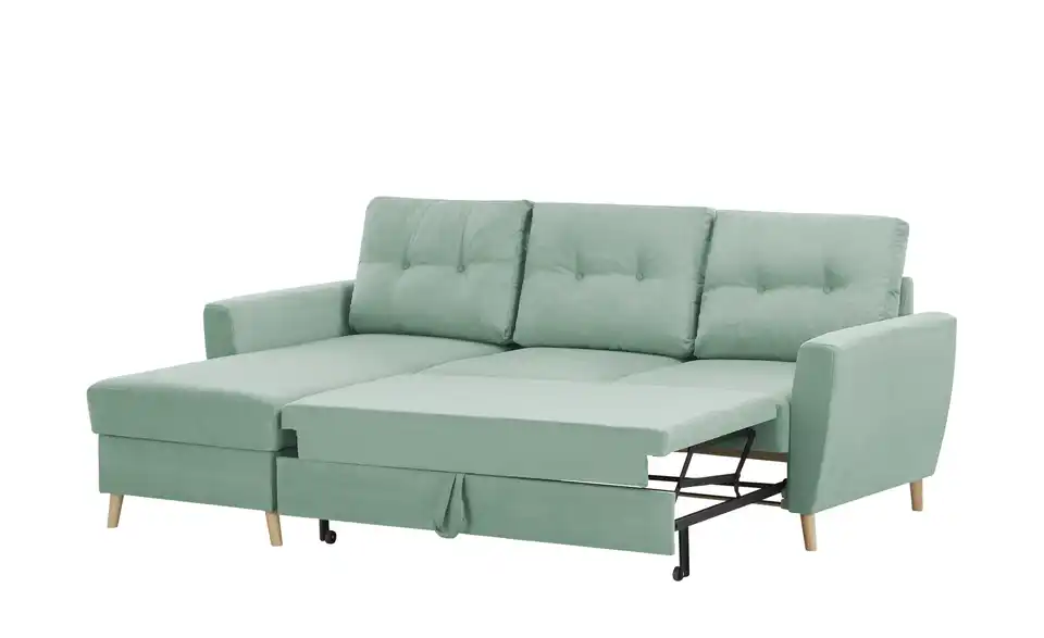 Ecksofa Carla Mintgrün links