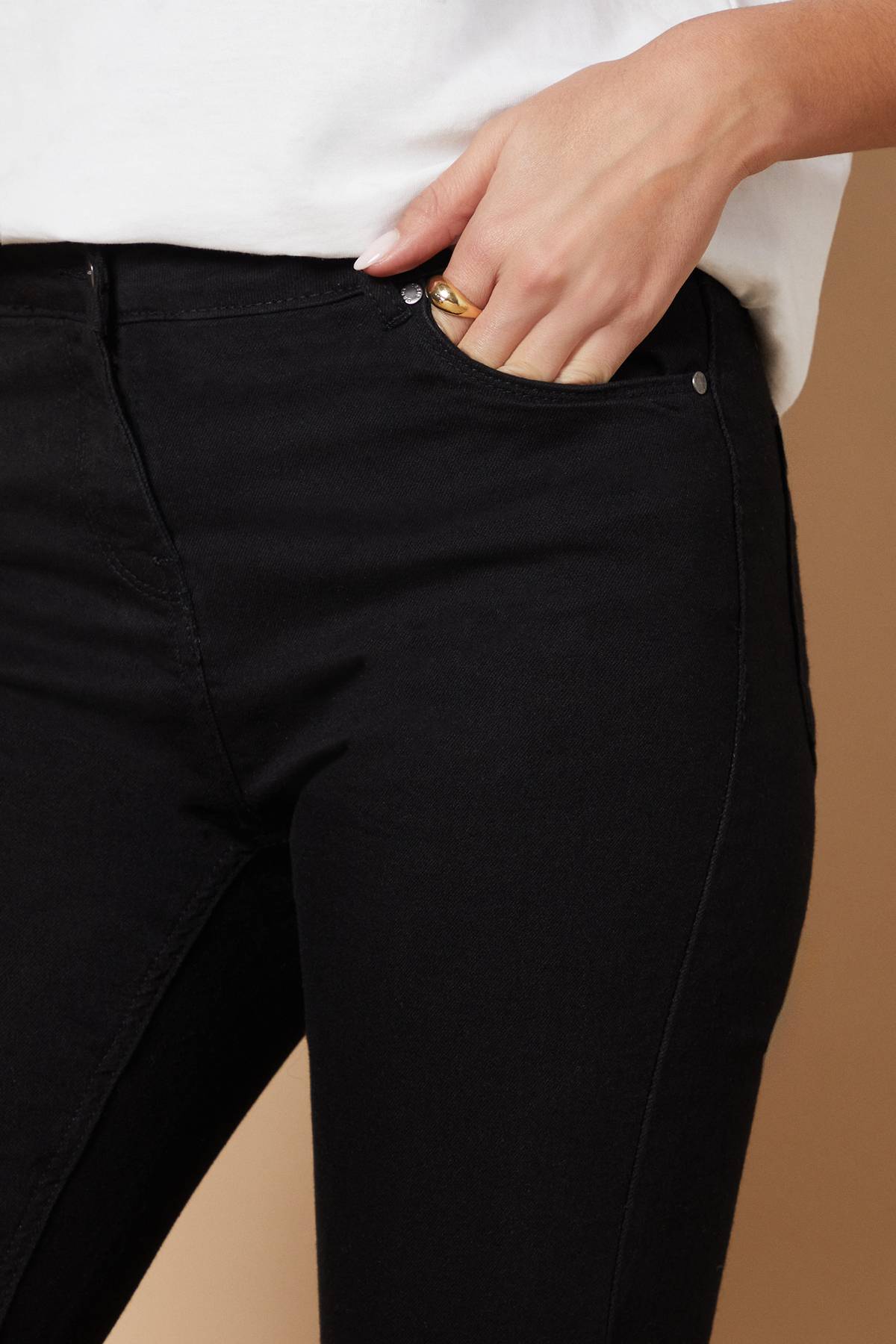 Oasis Jean Skinny Taille Moyenne Jade