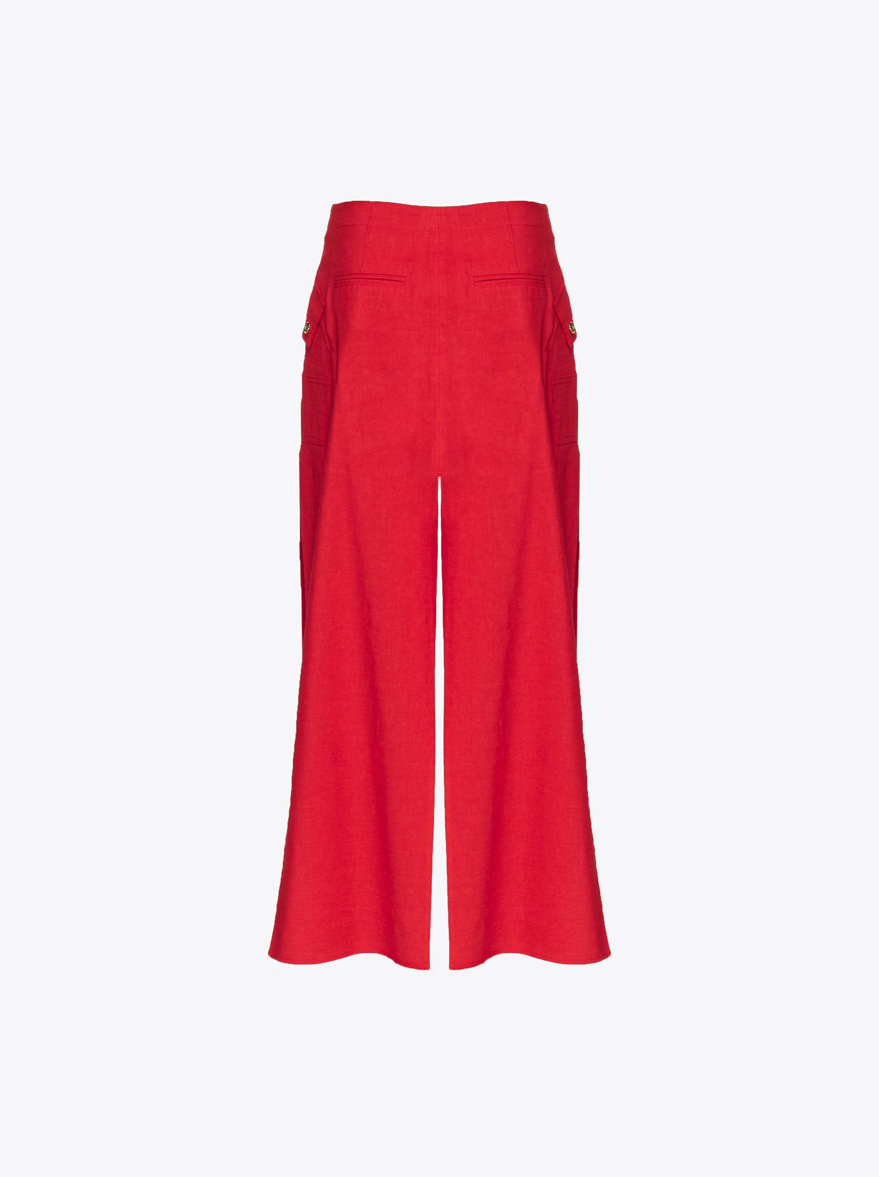 Jupe fendue | Rouge