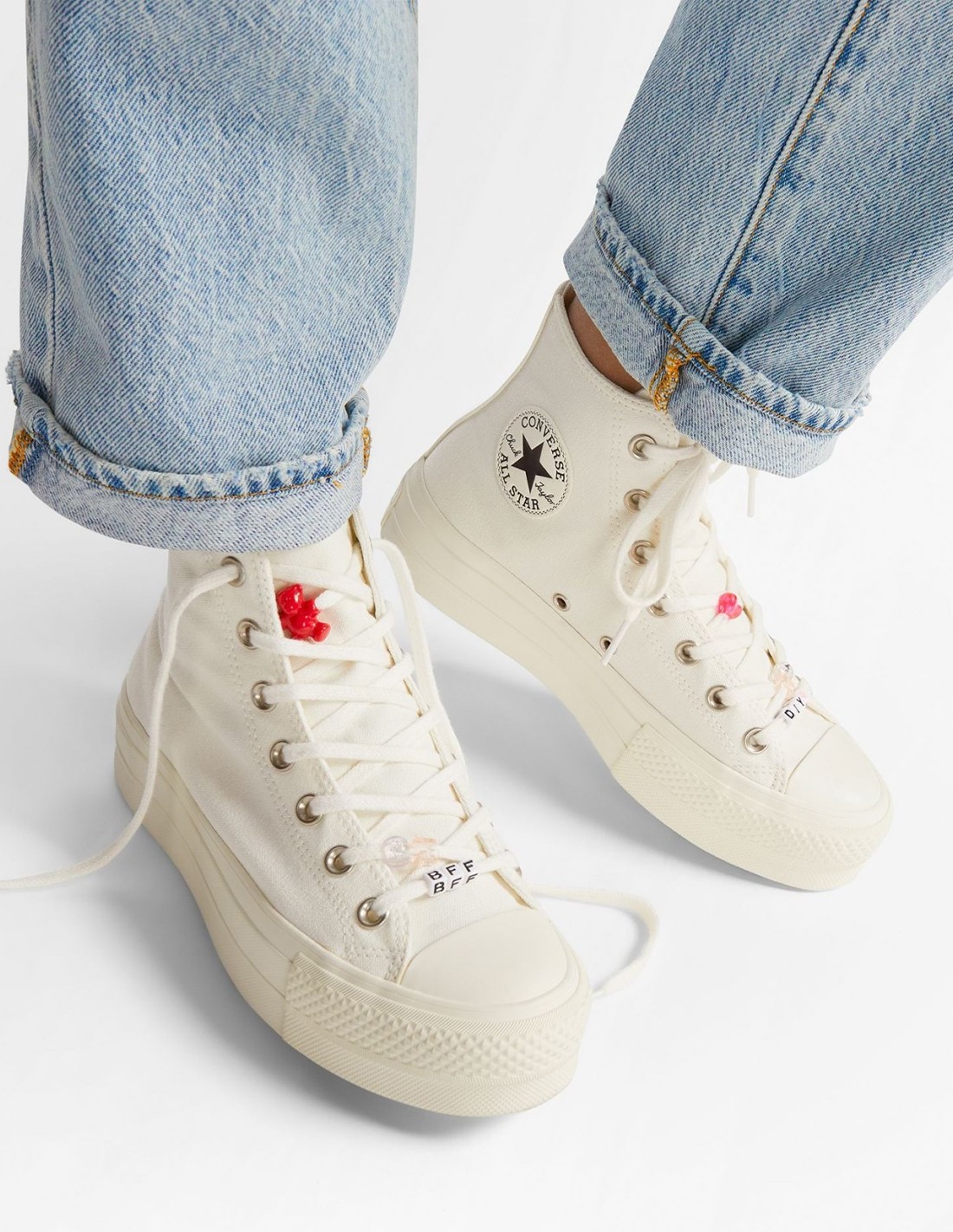 converse Sneakers compensées Femme ctas lift hi blanc