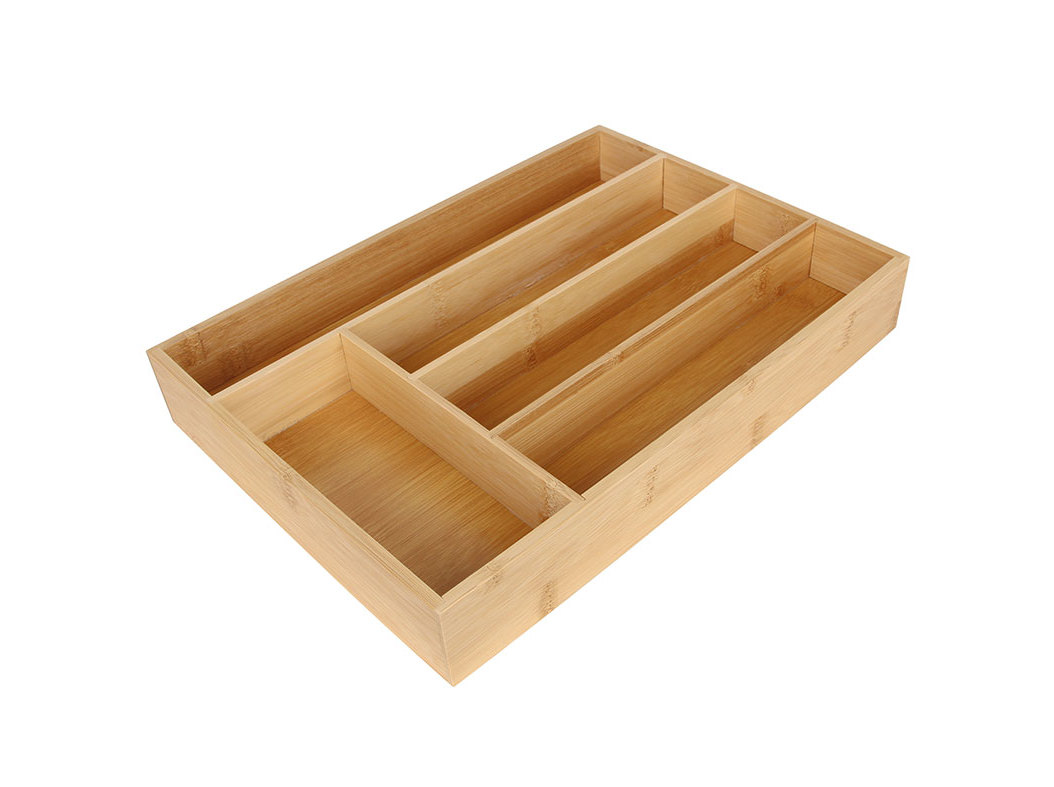 TABULEIRO PARA TALHERES ACTUEL BAMBU 25X35X5CM