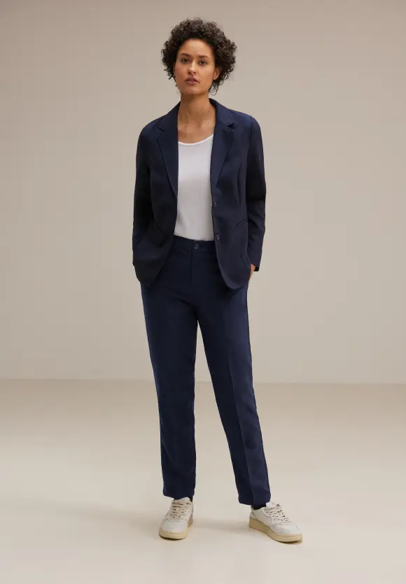 Loose Fit Twillhose - deep blue