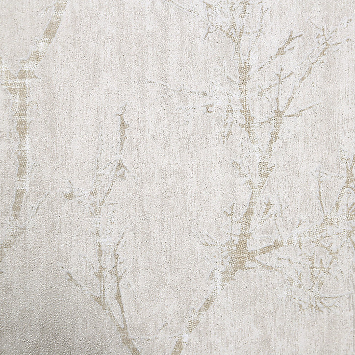 Papier peint vinyle sur intissé Drave beige