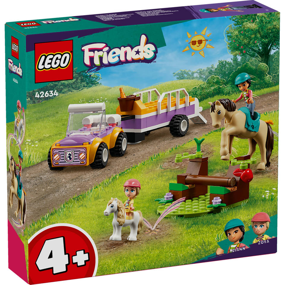 LEGO Friends paard en pony aanhangwagen 42634