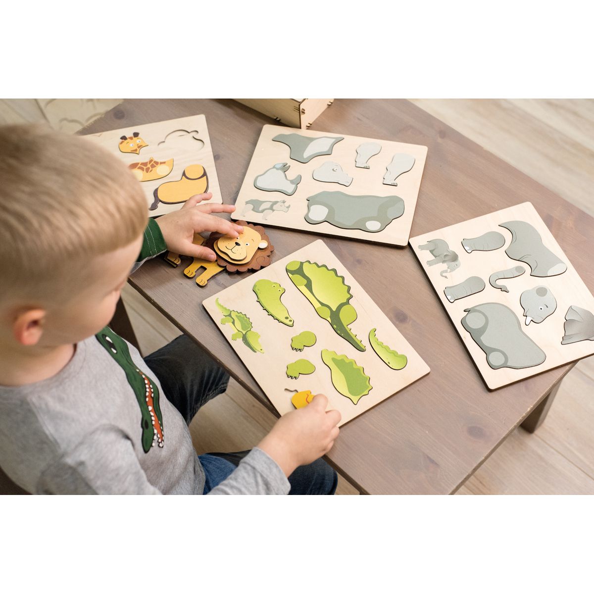 EDUPLAY Magnetpuzzle Wildtiere