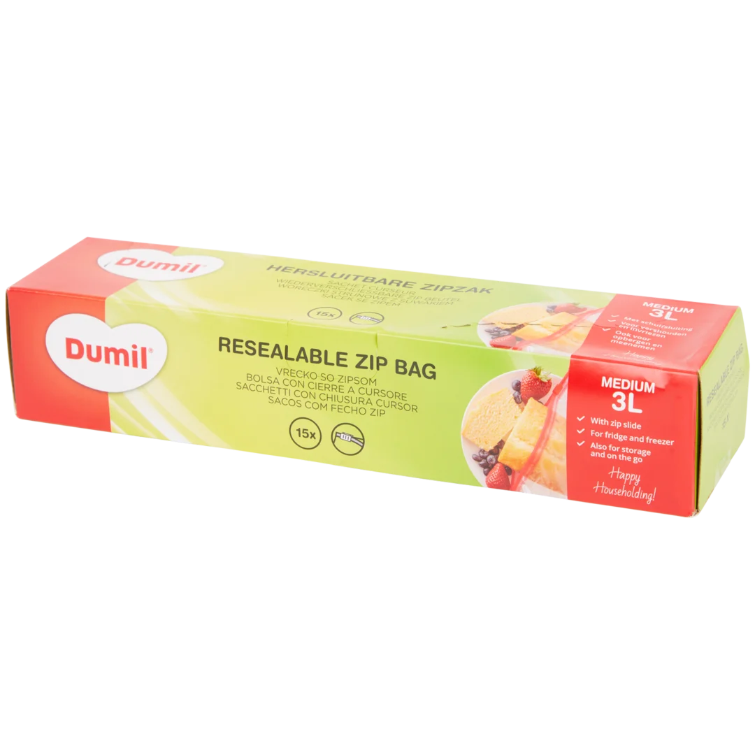 Hersluitbare zak 3 liter | 15 stuks