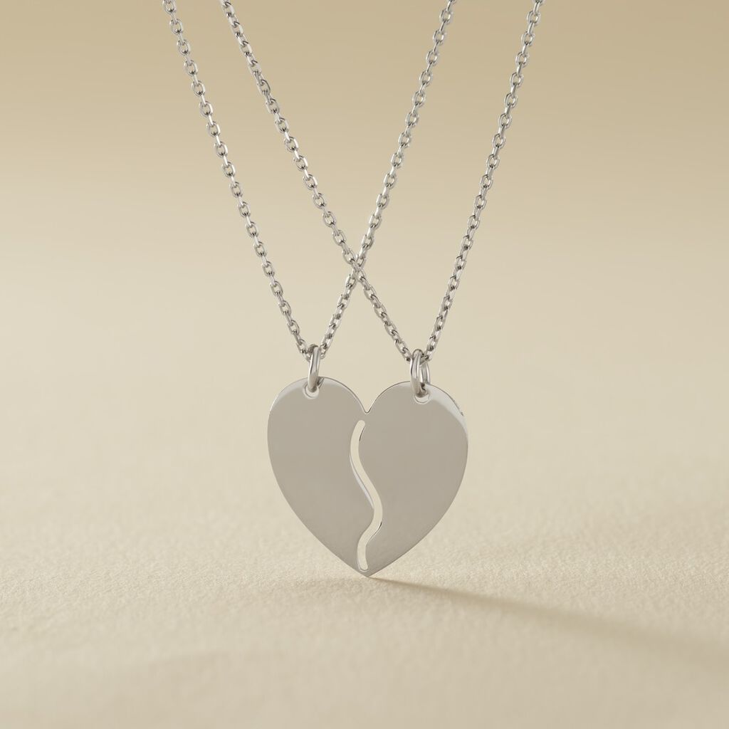 Collier Abrar Argent Blanc