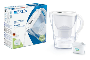 Brita Waterfilterkan Marella Wit   1 Maxtra Filterpatroon 2,4LT