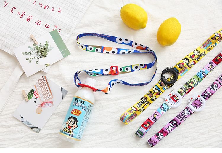 Leuke essentials - Draagriem voor drinkfles met print (verschillende designs)