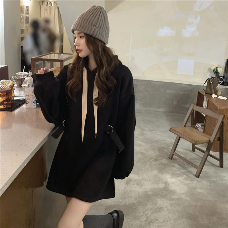 RONIN - Effen mini hoodiejurk