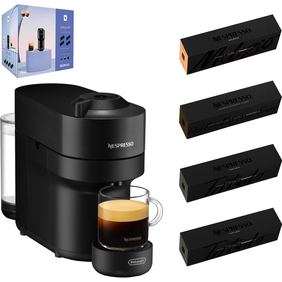 Nespresso Vertuo POP capsule machine by De Longhi verdipakke ENV90.B