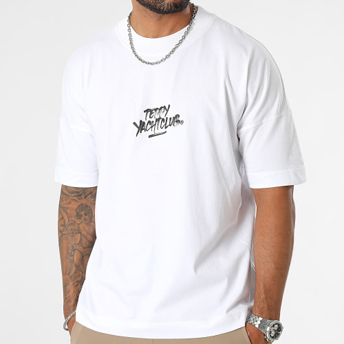 Tee Shirt Premium Large Full Script Blanc