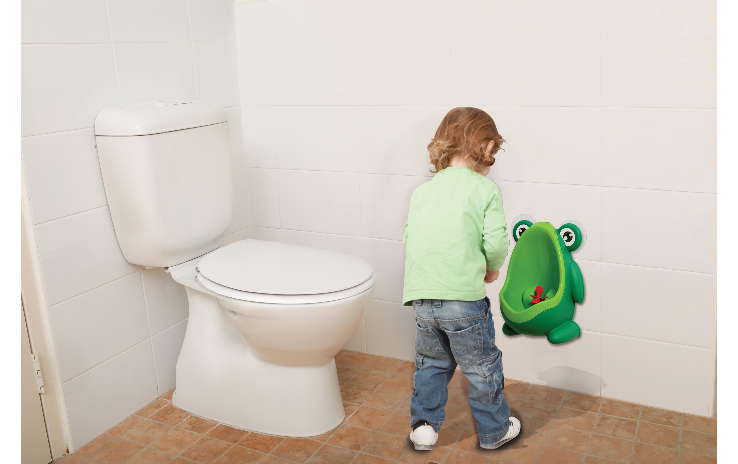 Kindertoilette Urinal FroschUrinal mit drehendem Ziel