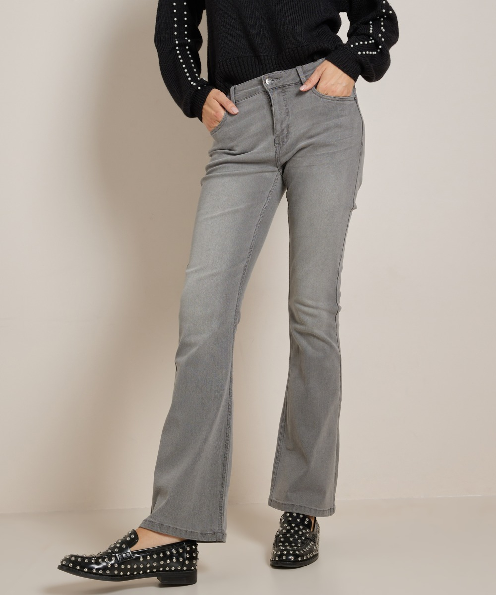 flared fit stretch jeans - noa