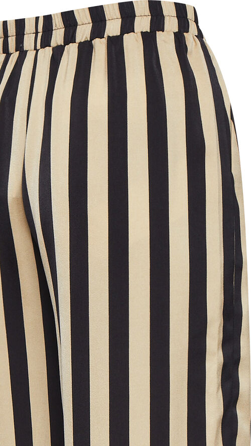 ICHI IXNALAN STRIPED PA Tannin black stripe