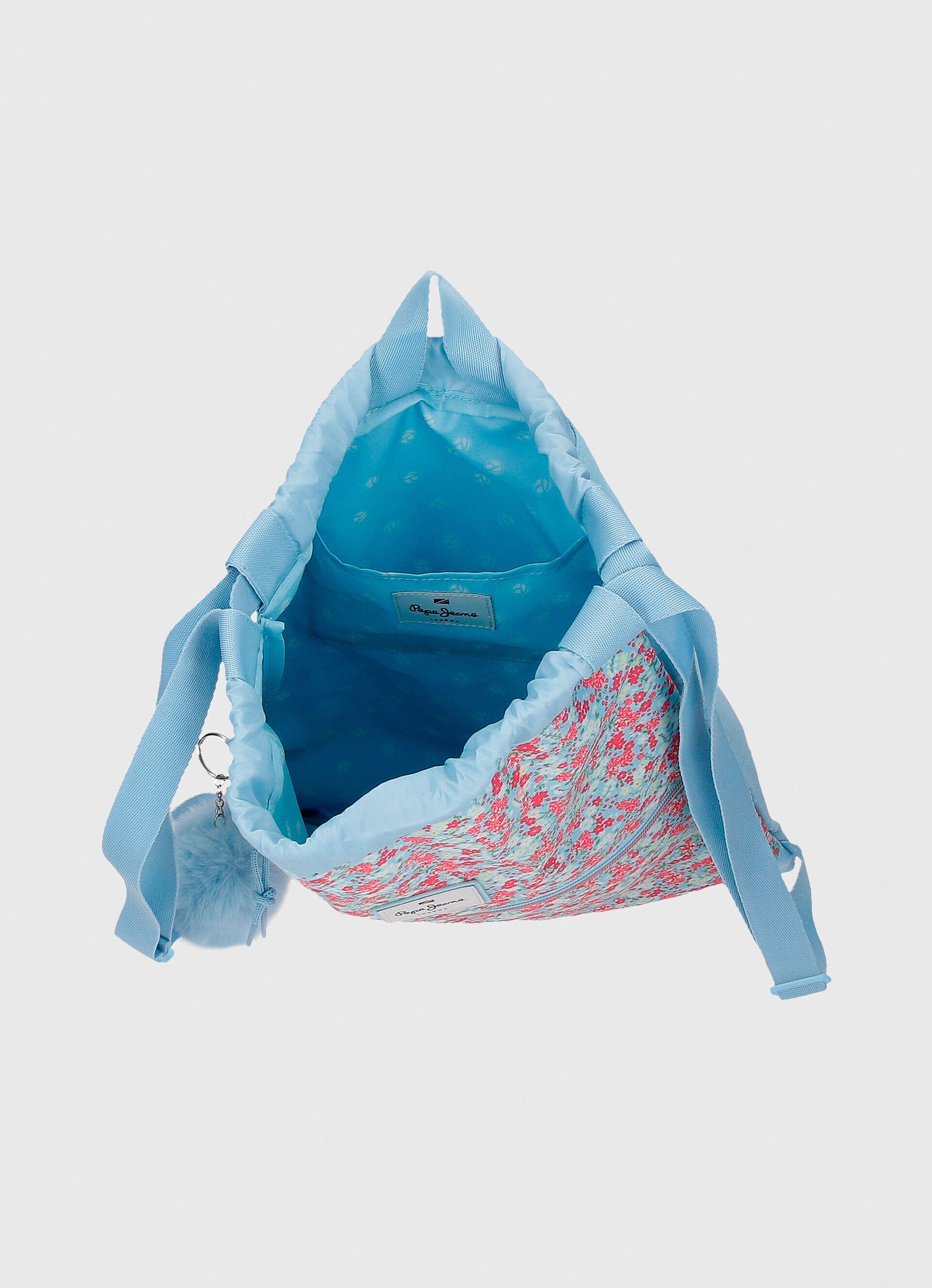 Mochila casual com logotipo bordado - tamanho único.