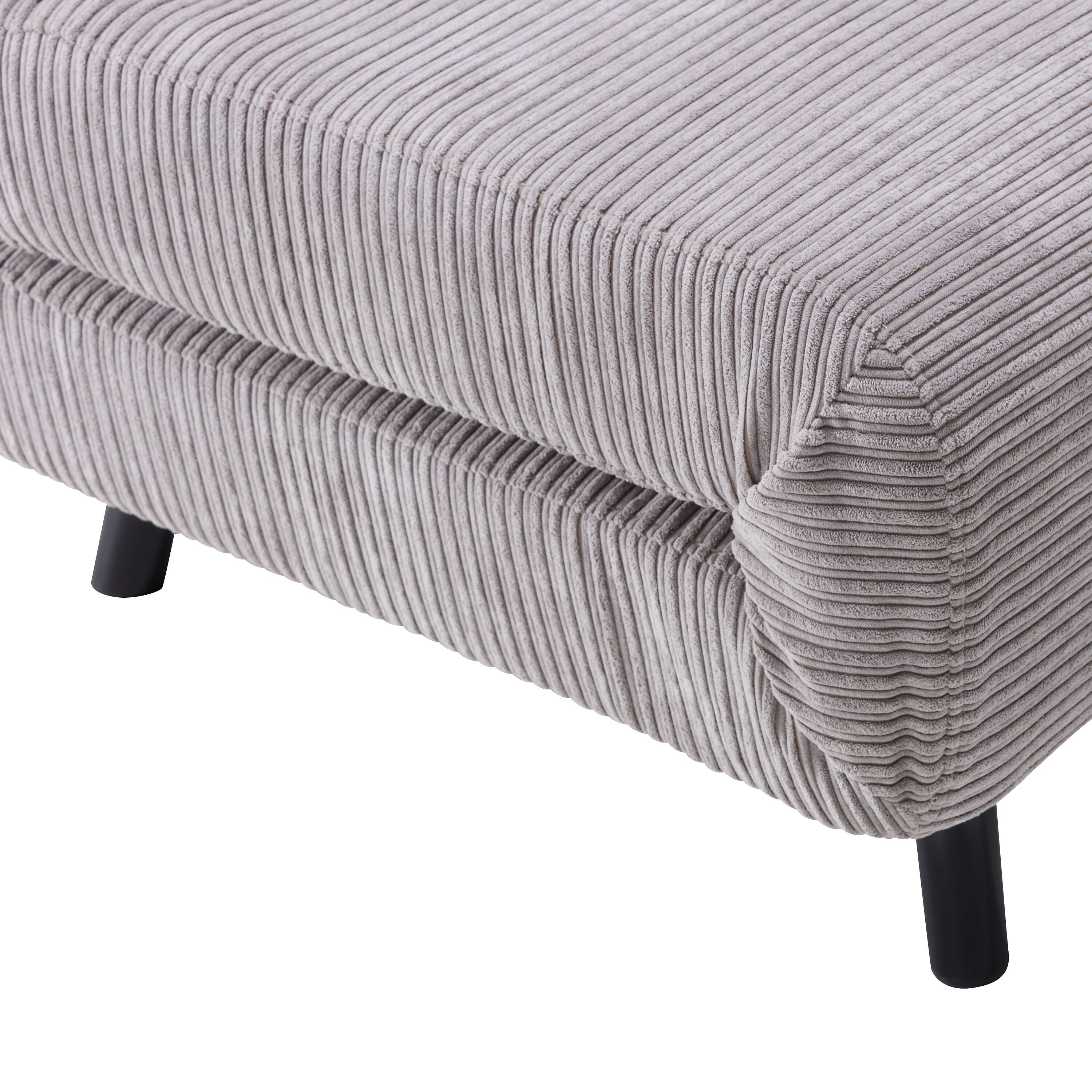 BERNADETTE Bettsofa - Hellgrau / B: 161.0 cm x T: 91.0 cm x H: 82.0 cm