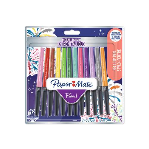 Paper:Mate Faserschreiber Flair Metallic 12er-Set