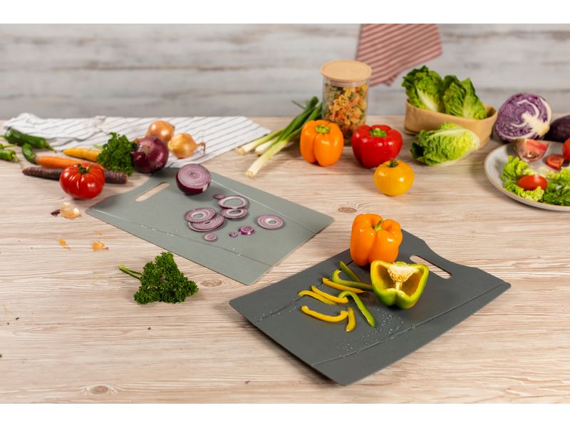 Kuhn Rikon Brotschneidebrett Set 25.5 cm  x 38 cm, 2 Stück, Schneidunterlagen