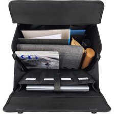 Valise pour pilotes rPET SAMAR, PET recyclé, noir