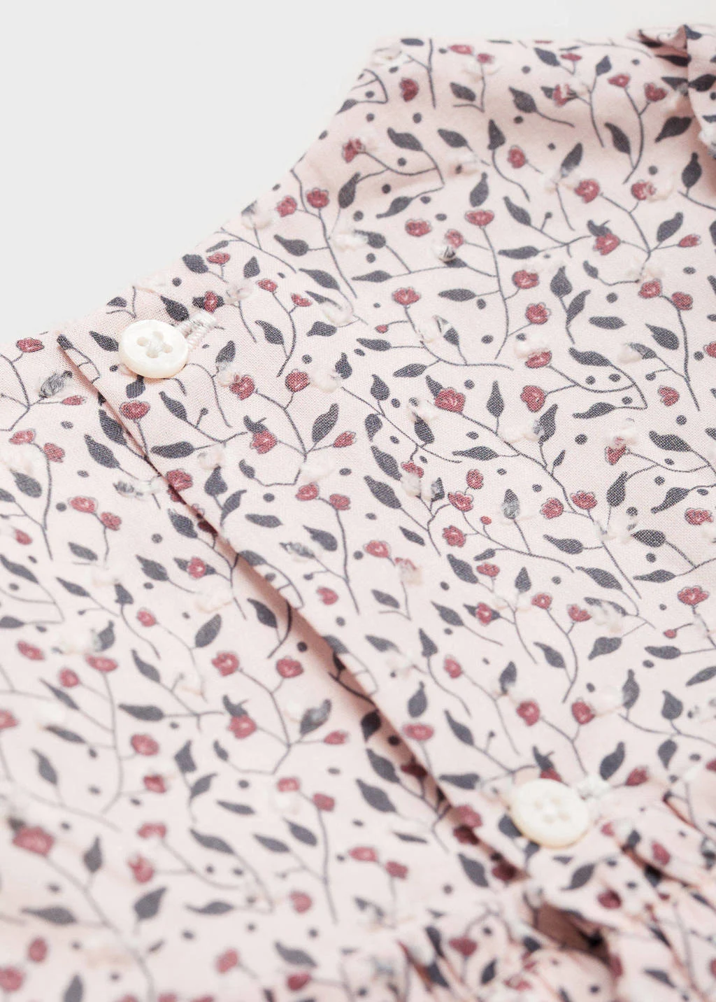 Mango Kids newborn baby jurk met bloomer roze/antraciet